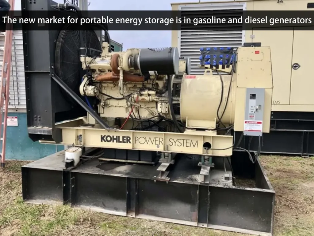The new market for portable energy storage is in gasoline and diesel generators